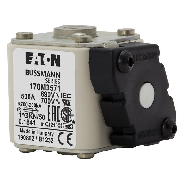 FUSE 500A 690V 1*GKN/50 AR UC image 2