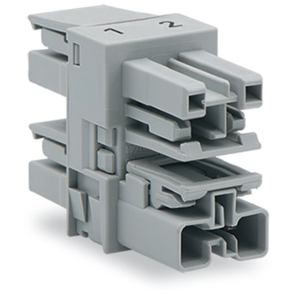 3-way distribution connector 2-pole Cod. B pink image 5