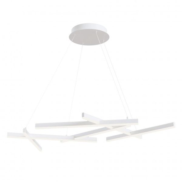 Modern Line Pendant Lamp White image 2