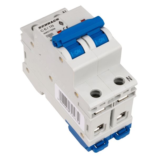 Miniature Circuit Breaker (MCB) AMPARO 10kA, C 6A, 1+N image 3