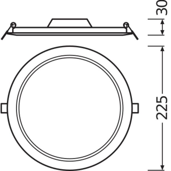 DOWNLIGHT SLIM ROUND 210 18 W 6500 K WT image 15