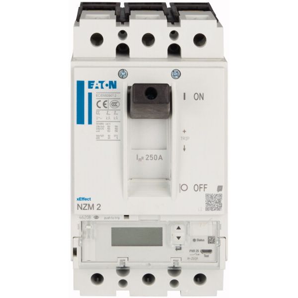 NZM2 PXR25 circuit breaker - integrated energy measurement class 1, 250A, 3p, Screw terminal image 1