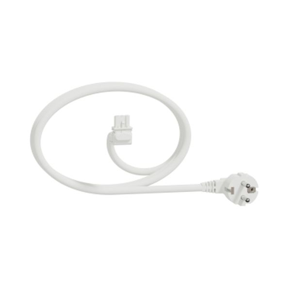 M Unit Cable 10m-1,5mm2-Angled-White image 1