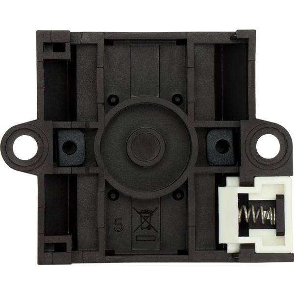 Main switch, T0, 20 A, rear mounting, 2 contact unit(s), 3 pole + N, STOP function, With black rotary handle and locking ring, Lockable in the 0 (Off) image 2