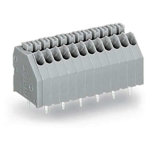 PCB terminal block push-button 0.5 mm² gray image 3