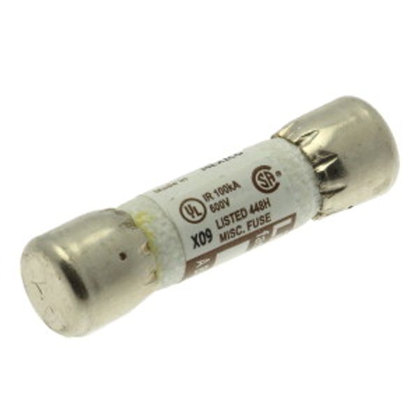 Fuse-link, low voltage, 0.125 A, AC 600 V, 10 x 38 mm, supplemental, UL, CSA, fast-acting image 12