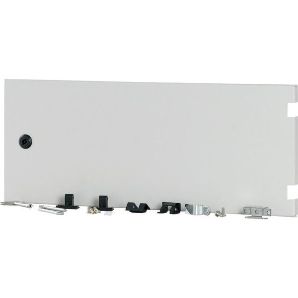 Section wide door, closed, HxW=250x600mm, IP55, grey image 2