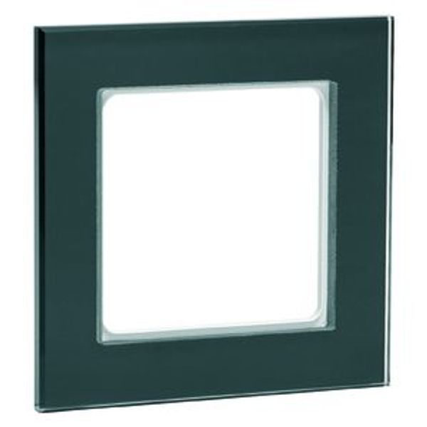 Afdekraam AURA glas 1-voudigzwart image 1