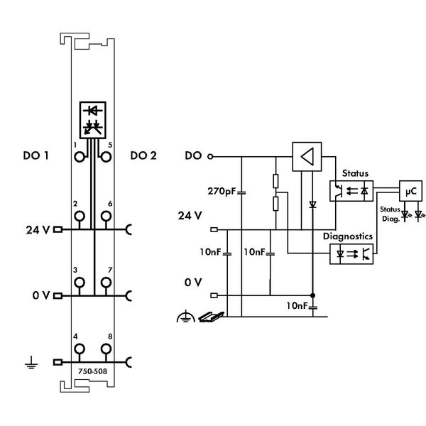 2-channel digital output 24 VDC 2.0 A light gray image 4