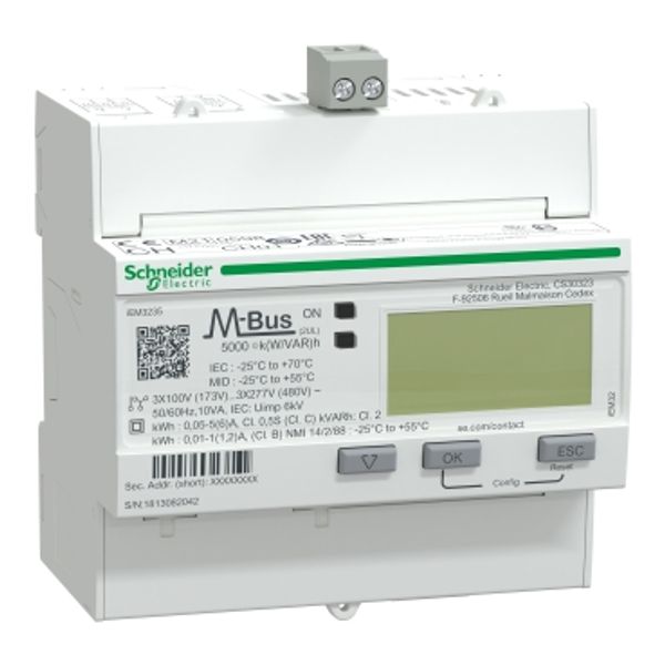 iEM3235 energy meter - CT - M-bus - 1 digital I - 1 digital O - multi-tariff - MID image 5