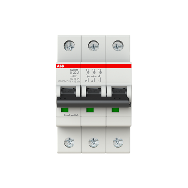S203MT-C1 Miniature Circuit Breaker - 3P - C - 1 A image 2