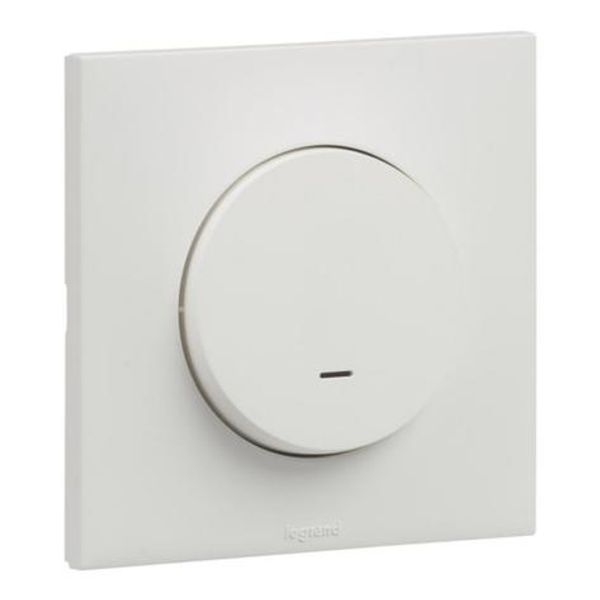 6A push button Urbano illuminated LED indicator white finish image 1