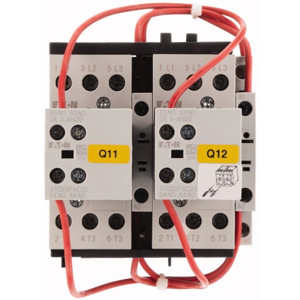 Reversing contactor combination, 380 V 400 V: 7.5 kW, 24 V DC, DC operation image 2