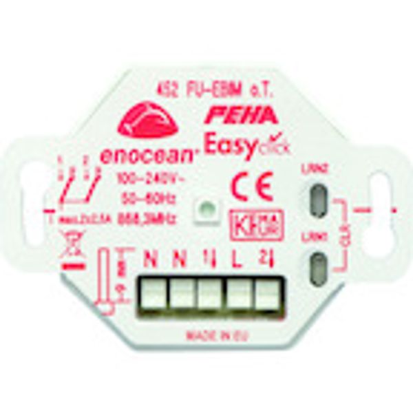 EnOcean Easyclickpro Empfänger,Unterputz, 2 Kanal, mit Energiemessung image 1