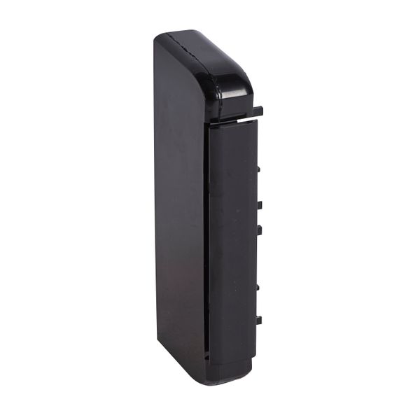 End cap for snap-on trunking Black Edition - 50 x 130 mm - left or right image 2