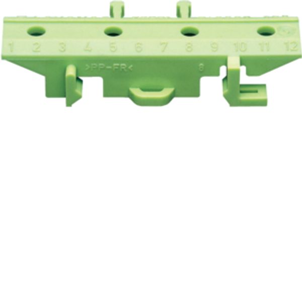 Mounting base f. brass terminals, green image 1