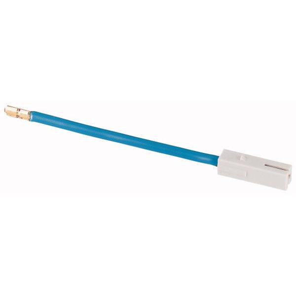 Plug with cable 6mm², L=120mm, blue image 1