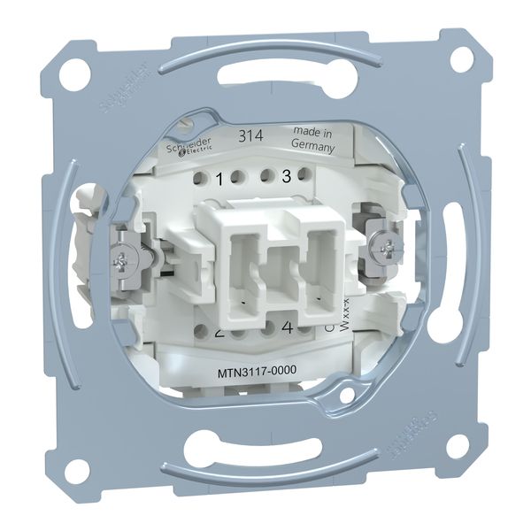 Intermediate switch insert 1 pole, flush-mounted, 10 AX, AC 250 V, screwl. term. image 3