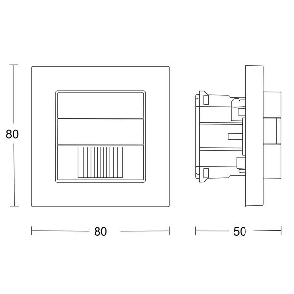 Sensor Switch Ir 180 Knx V3.1 White image 2