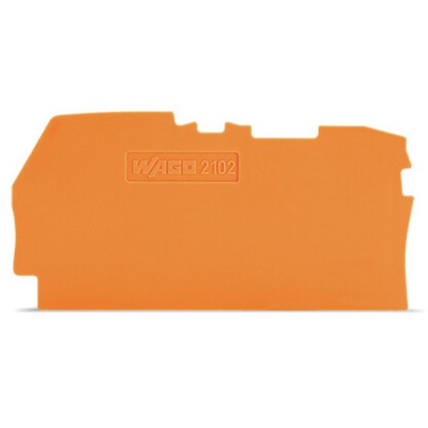 End and intermediate plate 0.8 mm thick orange image 2