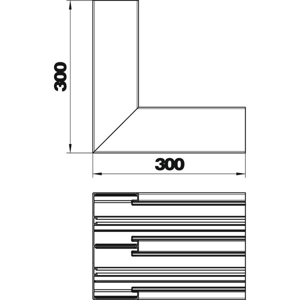 GA-DI90210RW Internal corner 2 compartments 90x210x300 image 2