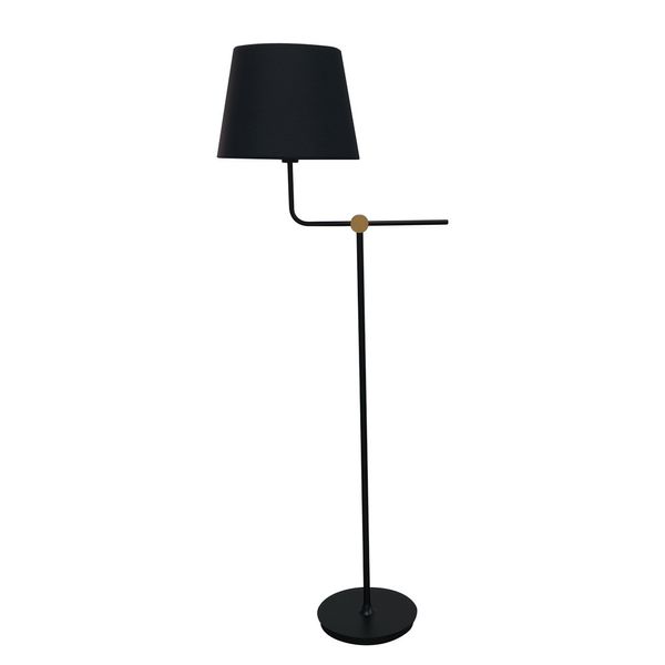 Solor Black+Gold Floor Lamp 1xE27 image 1