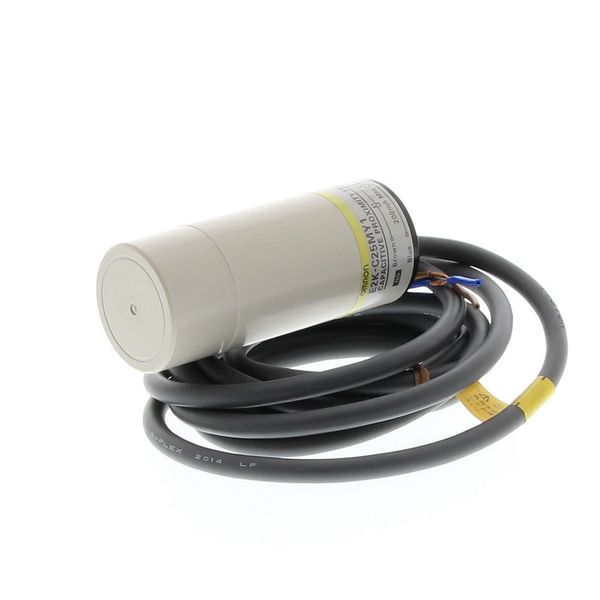 Proximity sensor, capacitive, 34mm dia, unshielded, 25mm, AC, 2-wire, image 1