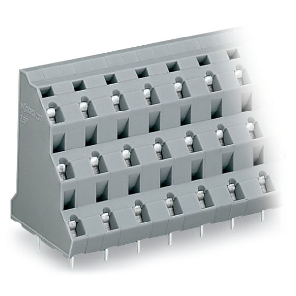 Triple-deck PCB terminal block 2.5 mm² Pin spacing 10 mm gray image 6