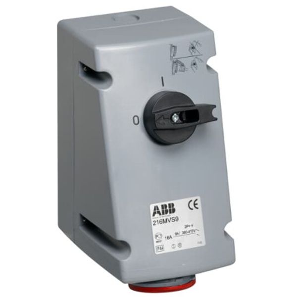 ABB332MI6WN Industrial Switched Interlocked Socket Outlet UL/CSA image 1