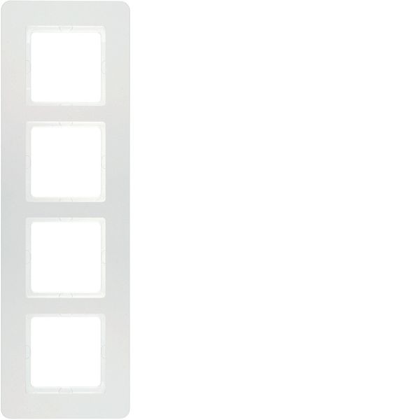 Frame 4gang, Q.7 , polarwhite velvety image 1