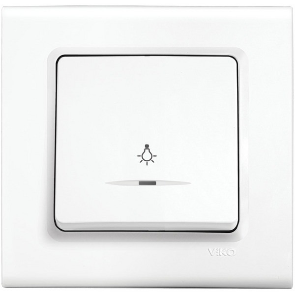 Linnera S White (Quick Connection) Illuminated Light Switch image 1
