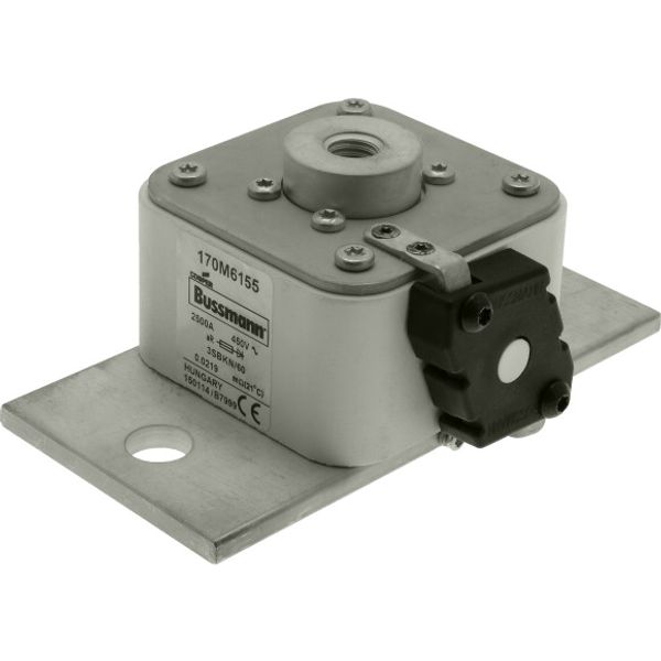 Fuse-link, high speed, 2500 A, AC 450 V, size 3, 76 x 140 x 59 mm, aR, IEC, single indicator image 2