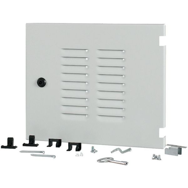 Section wide door, ventilated, right, HxW=350x425mm, IP42, grey image 3