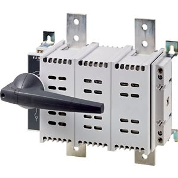 DC switch disconnector, 1250 A, 2 pole, 1 N/O, 1 N/C, with grey knob, service distribution board mounting image 2