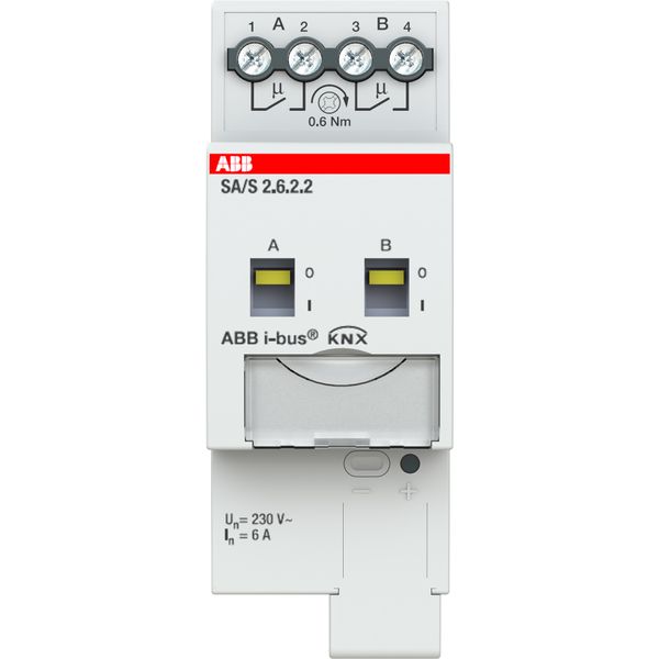 SA/S2.6.2.2 Switch Actuator, 2-fold, 6 A, MDRC image 2