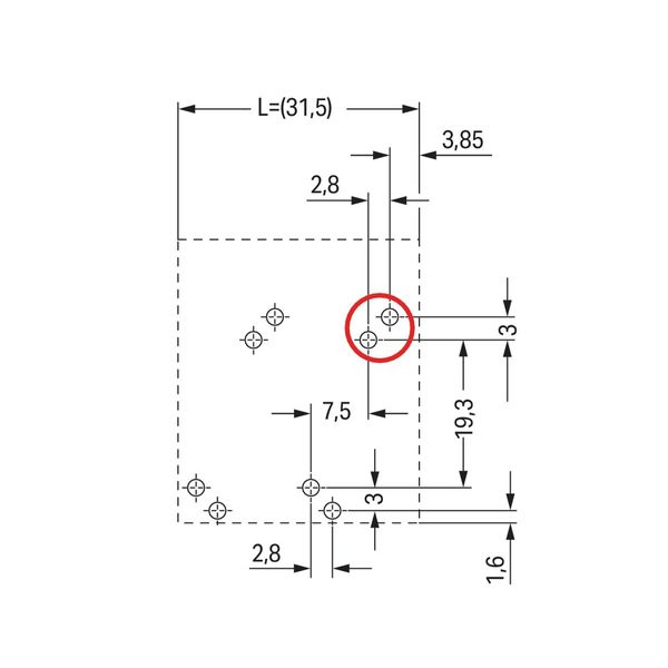 2-conductor PCB terminal block 10 mm² Pin spacing 7.5 mm gray image 2