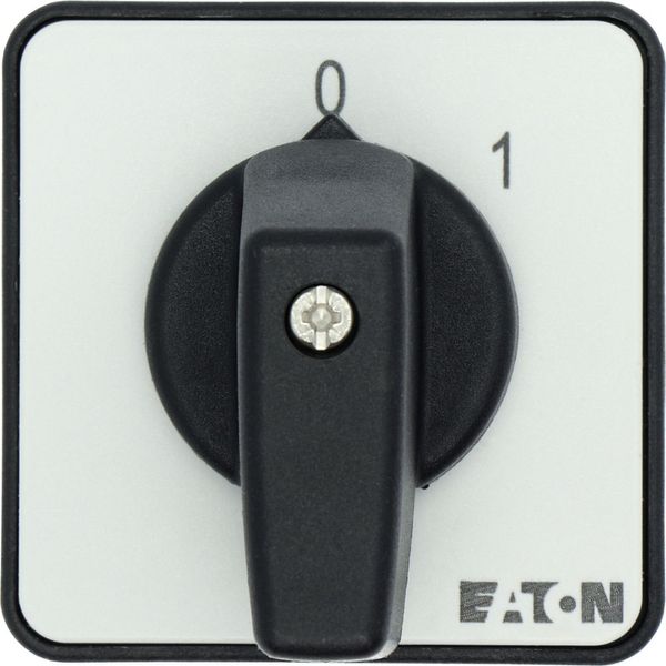 ON-OFF switches, T0, 20 A, flush mounting, 1 contact unit(s), Contacts: 2, 45 °, maintained, With 0 (Off) position, 0-1, Design number 15402 image 32