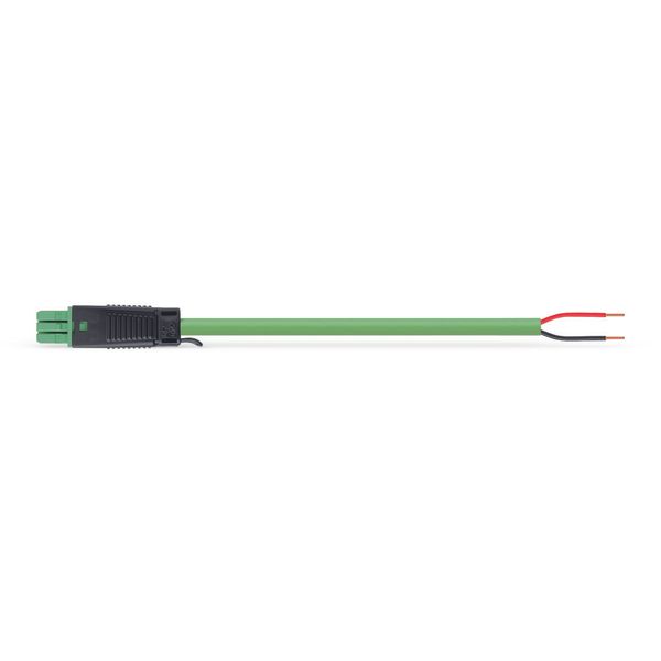 pre-assembled interconnecting cable Eca Socket/plug light green image 1