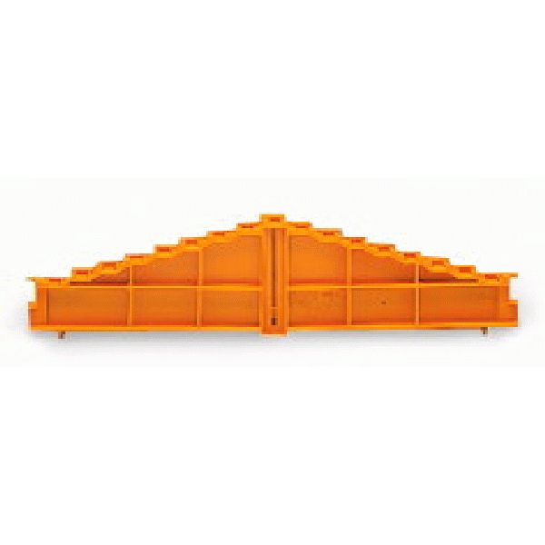 8-level end plate plain 7.62 mm thick orange image 1