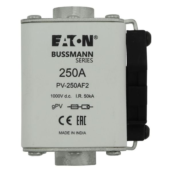 Fuse-link, high speed, 250 A, DC 1000 V, size 2, 61 x 77 x 91 mm, gPV, IEC, UL, single indicator image 20