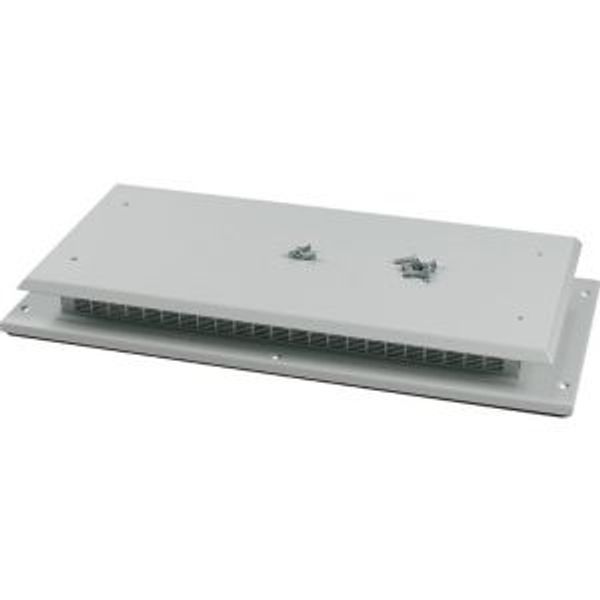 Top plate for OpenFrame, ventilated, W=600mm, IP31, grey image 4