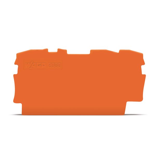 End and intermediate plate 0.7 mm thick orange image 1