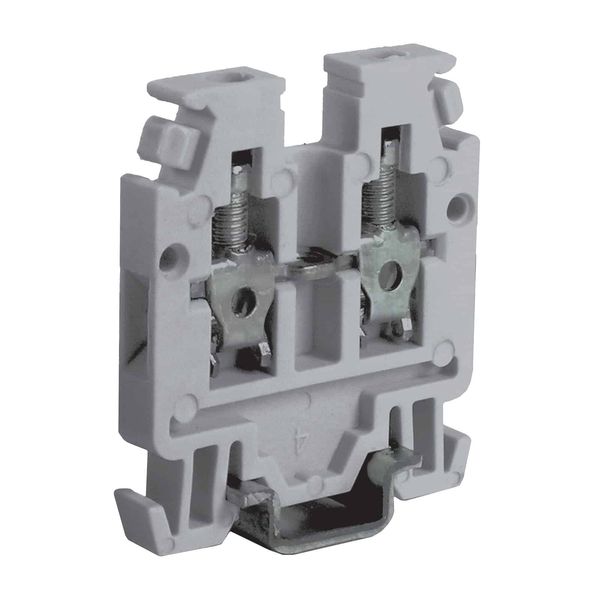 Screw terminal block 1.5mm2, 1-level, blue color, for TH15 rail image 1