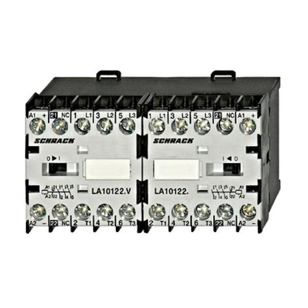 Reversing contactor 5.5kW 230VAC, with NC image 1