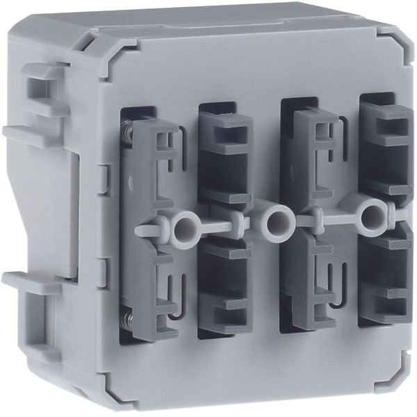 Push-button module 1gang, bus coupling unit, KNX-W.1, light grey/grey  image 1