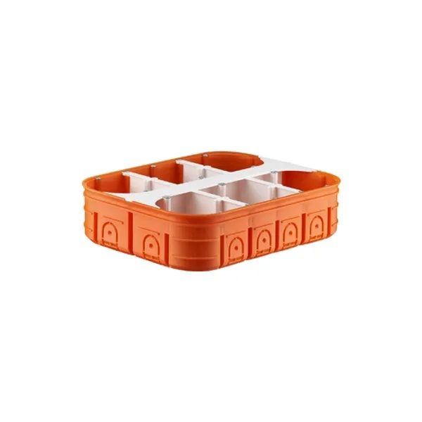 Flush mounted junction box M6x60F MULTIWALL orange image 2