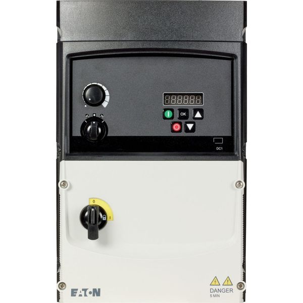 Variable frequency drive, 400 V AC, 3-phase, 30 A, 15 kW, IP66/NEMA 4X, Radio interference suppression filter, Brake chopper, 7-digital display assemb image 12