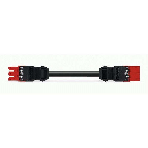 pre-assembled connecting cable;Eca;Socket/open-ended;red image 3