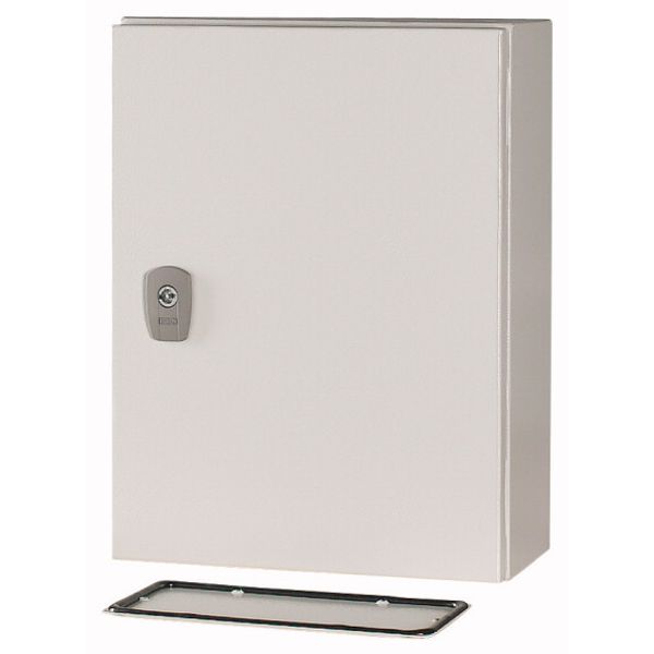 Wall enclosure with mounting plate, HxWxD=400x300x150mm image 1