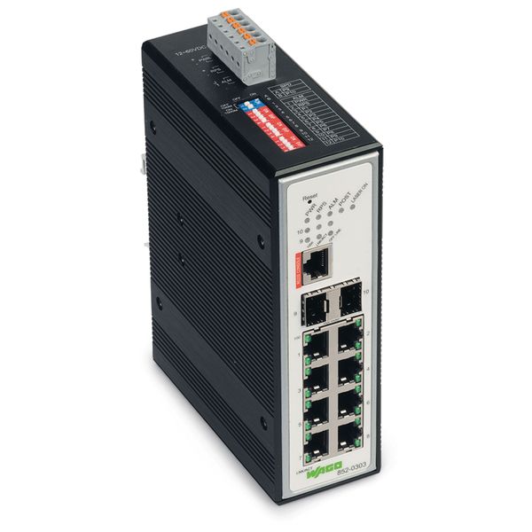 Industrial-Managed-Switch 8-port 100Base-TX 2-Slot 1000BASE-SX/LX blac image 2
